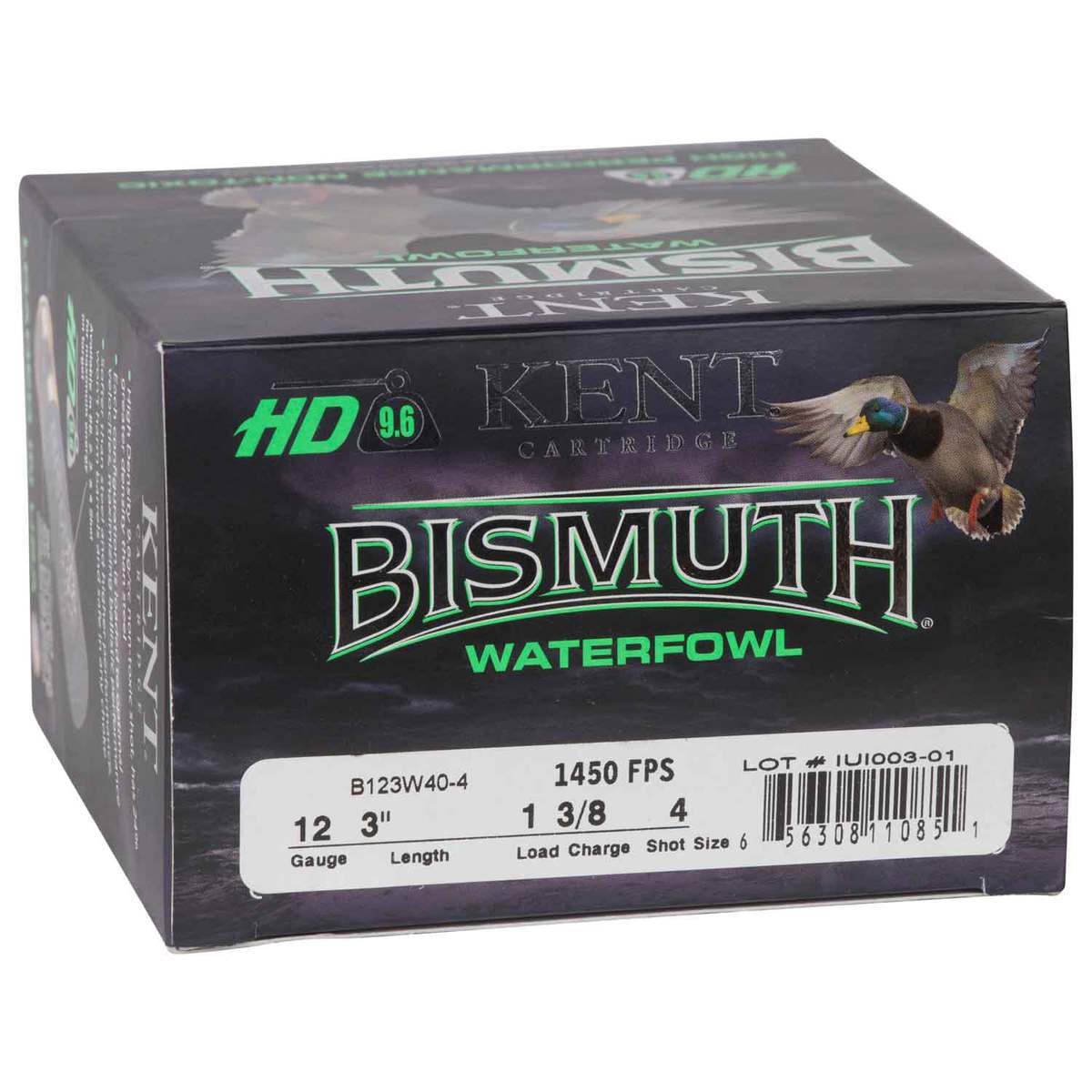 Kent Shotshells Kent Bismuth 12 Gauge 3in #4 1-3/8oz Waterfowl Shotshells - 25 Rounds ...