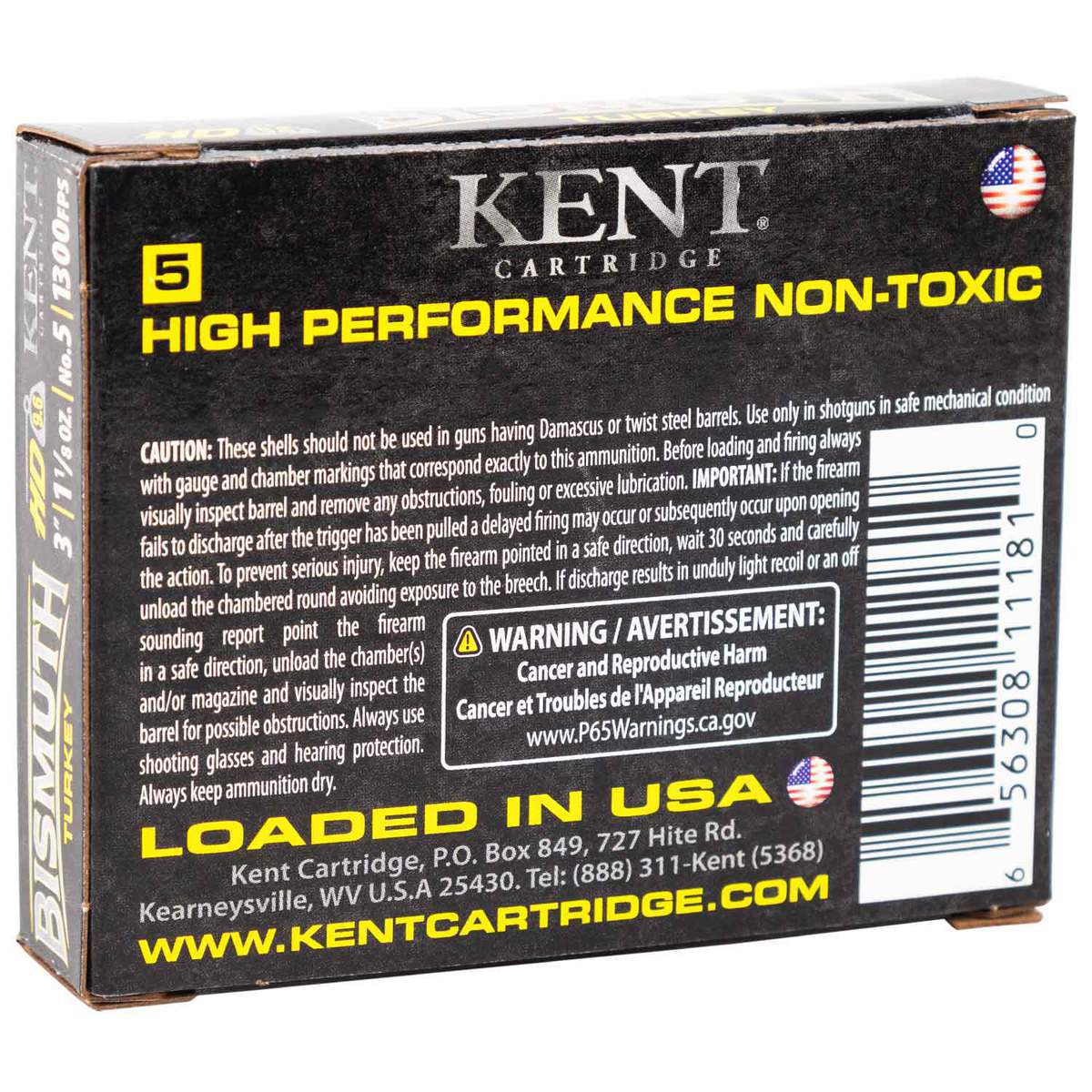 Kent Bismuth 20 Gauge 3in #5 1-1/8oz Turkey Shotshells - 5 Rounds Kent Bismuth 20 Gauge 3in #5 1-1/8oz Turkey Shotshells - 5 Rounds