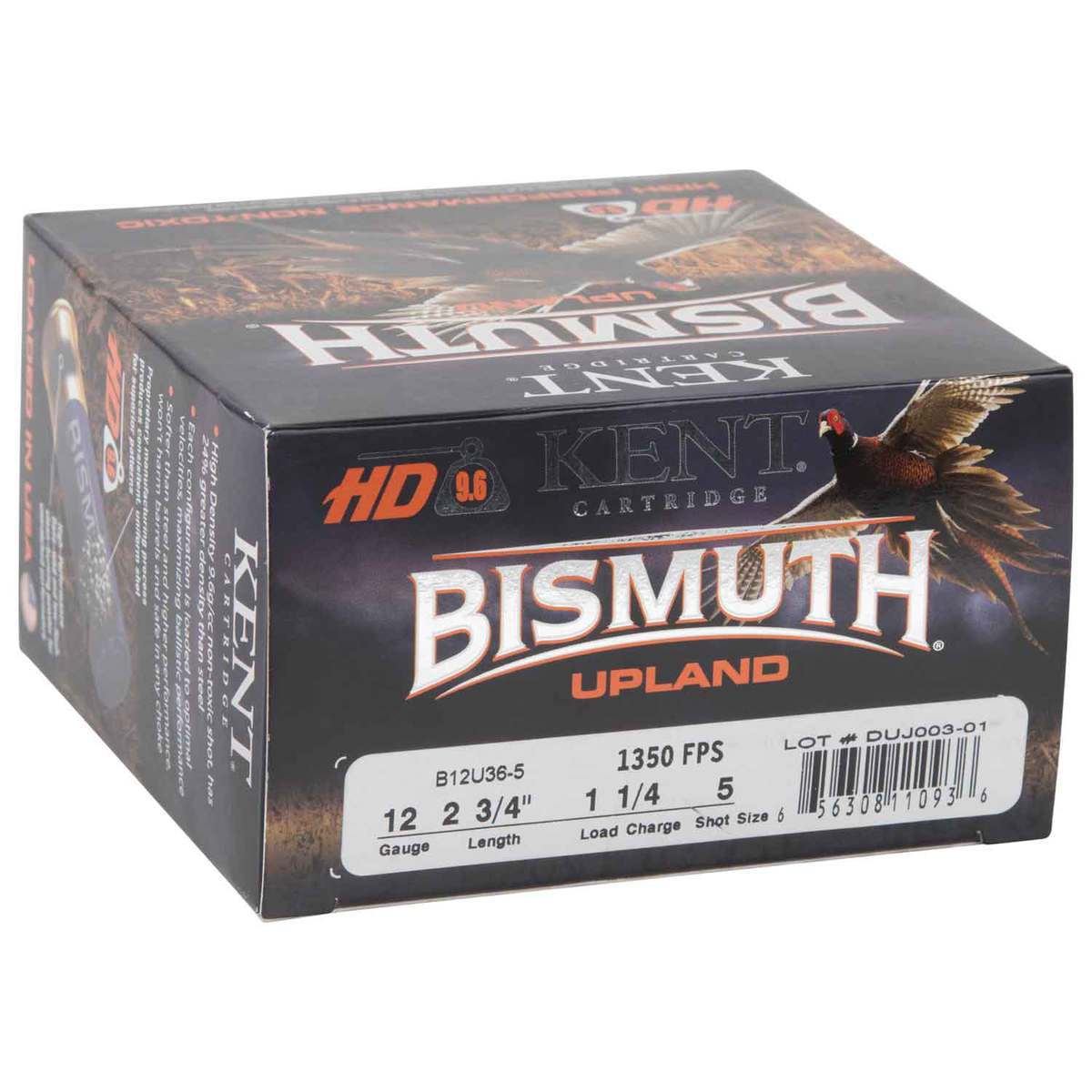 Kent Bismuth High Performance 12 Gauge 2-3/4in #5 1-1/4oz Upland Shotshells - 25 Rounds Kent Bismuth High Performance 12 Gauge 2-3/4in #5 1-1/4oz Upland Shotshells - 25 Rounds
