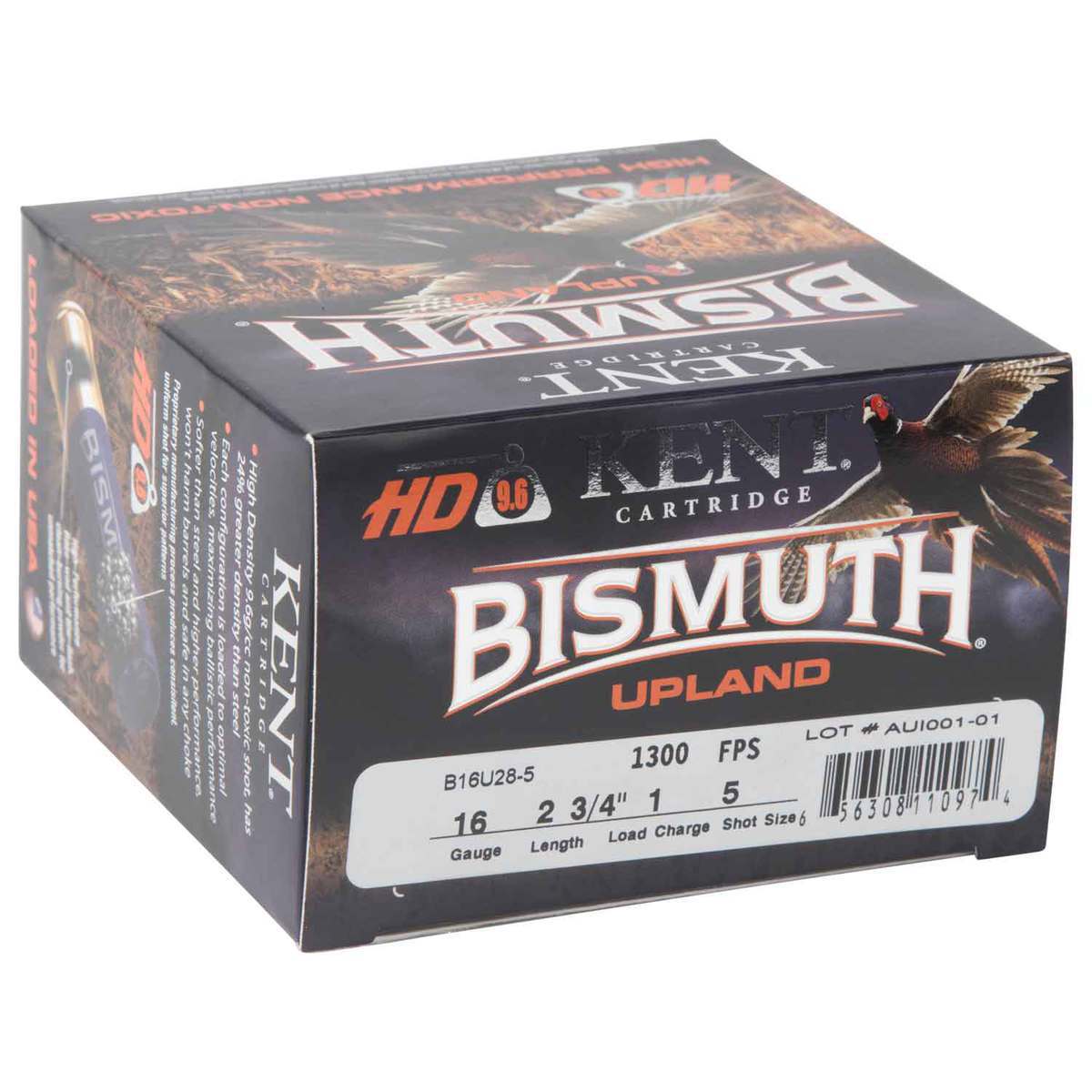 Kent Bismuth High Performance 16 Gauge 2-3/4in #5 1oz Upland Shotshells - 25 Rounds Kent Bismuth High Performance 16 Gauge 2-3/4in #5 1oz Upland Shotshells - 25 Rounds