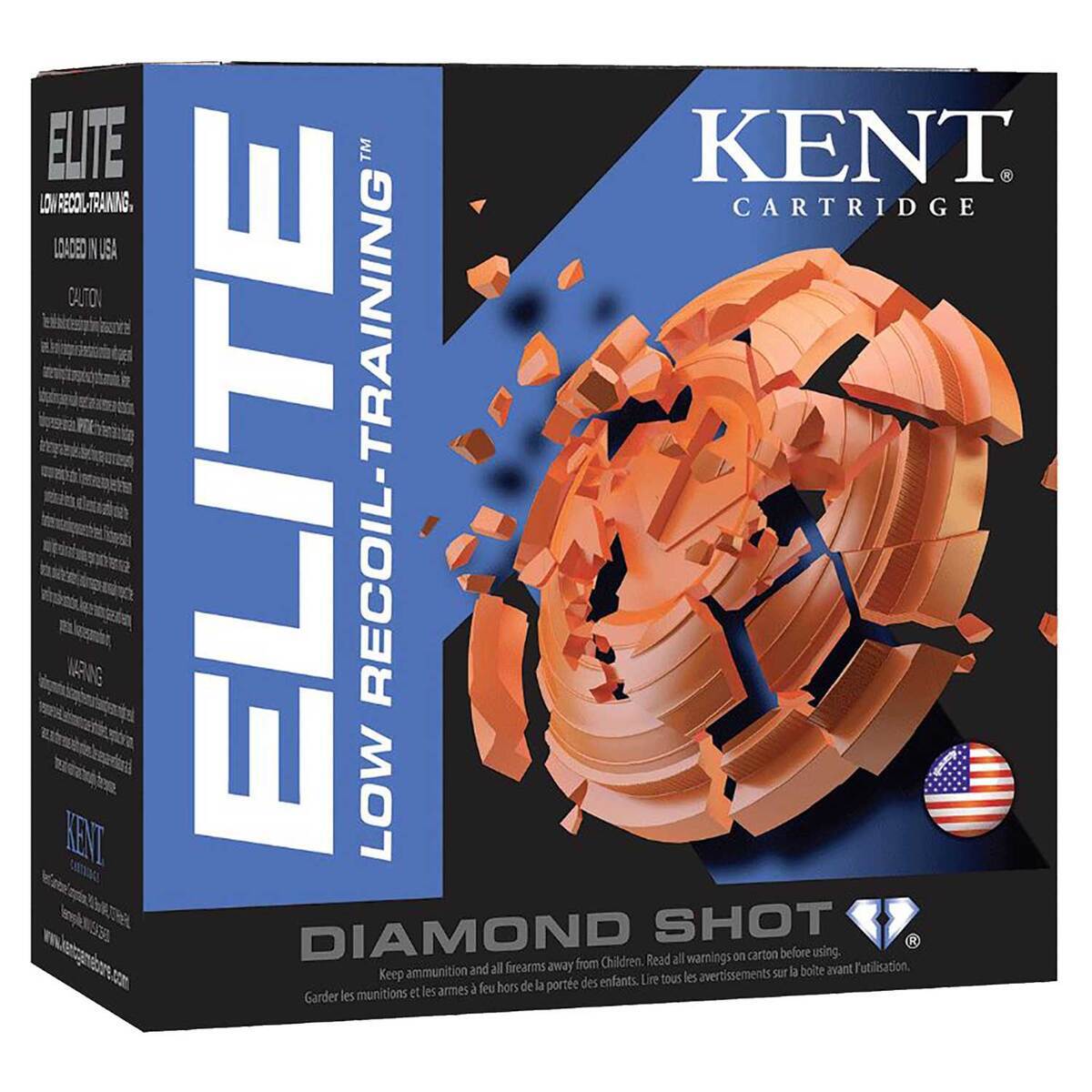 Kent Shotshells Kent Cartridge Elite Low Recoil-Training Diamond Shot 12 Gauge 2-1/2in ...