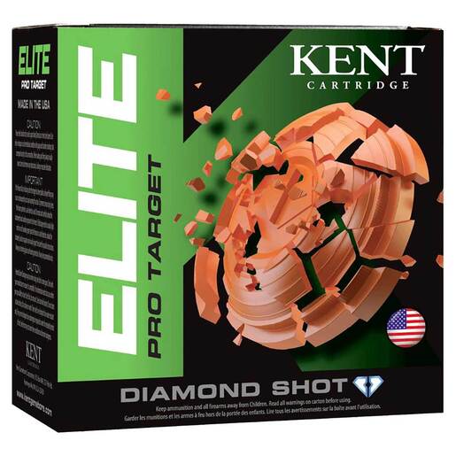 Kent Cartridge Elite Pro Target 12 Gauge 2-3/4in #7.5 1oz Target Shotshells – 25 Rounds – #7.5