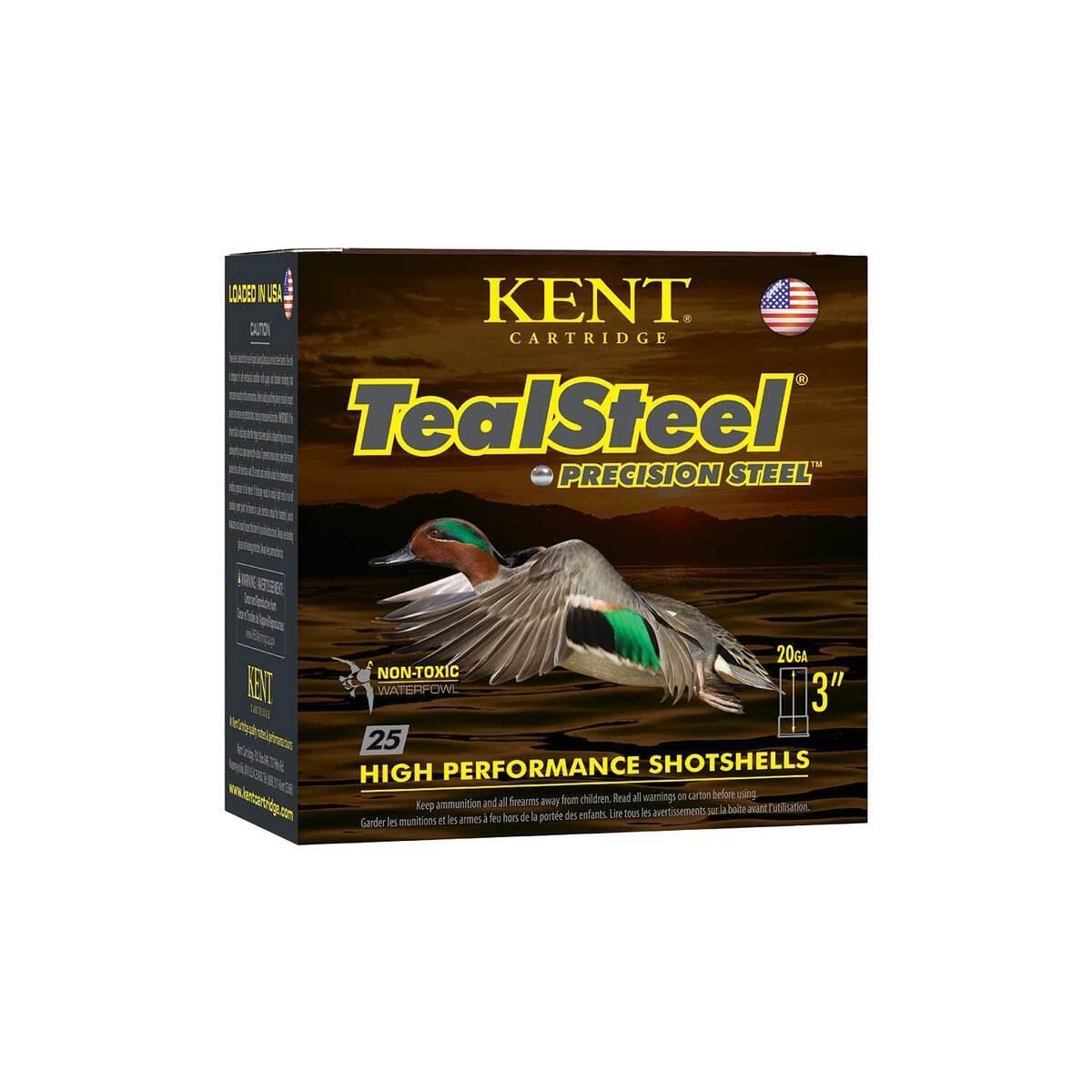 Kent Shotshells Kent Cartridge Teal Steel 20 Gauge 3in #6 1oz Waterfowl Shotshells - 25 ...