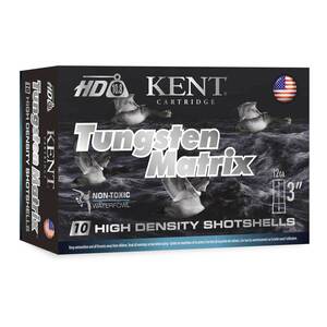 Kent Cartridge Tungsten Matrix 12 Gauge 3in #3 1-1/2oz Waterfowl Shotshells - 10 Rounds