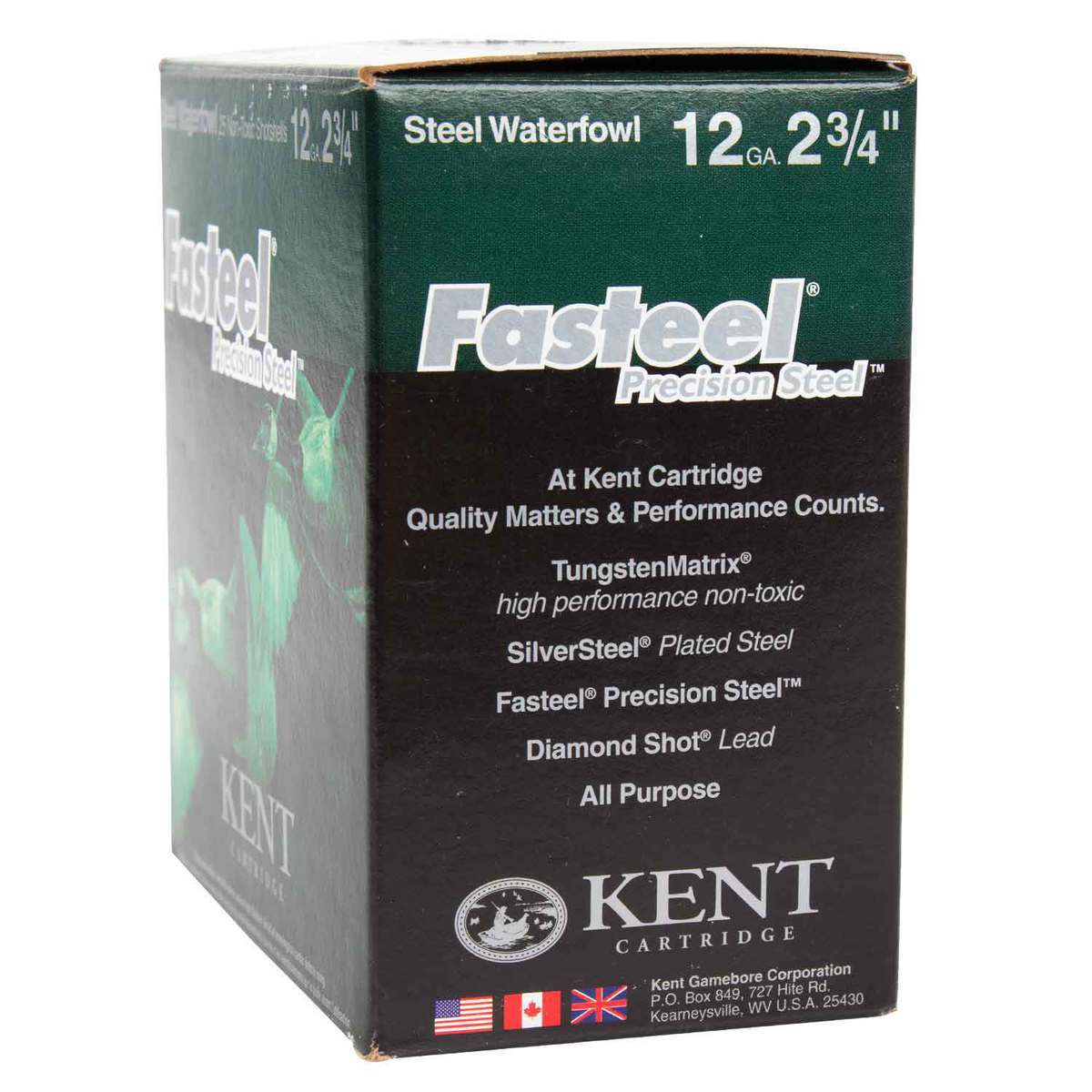 Kent Fasteel 12 Gauge 2-3/4in #1 1-1/16oz Waterfowl Shotshells - 25 Rounds Kent Fasteel 12 Gauge 2-3/4in #1 1-1/16oz Waterfowl Shotshells - 25 Rounds