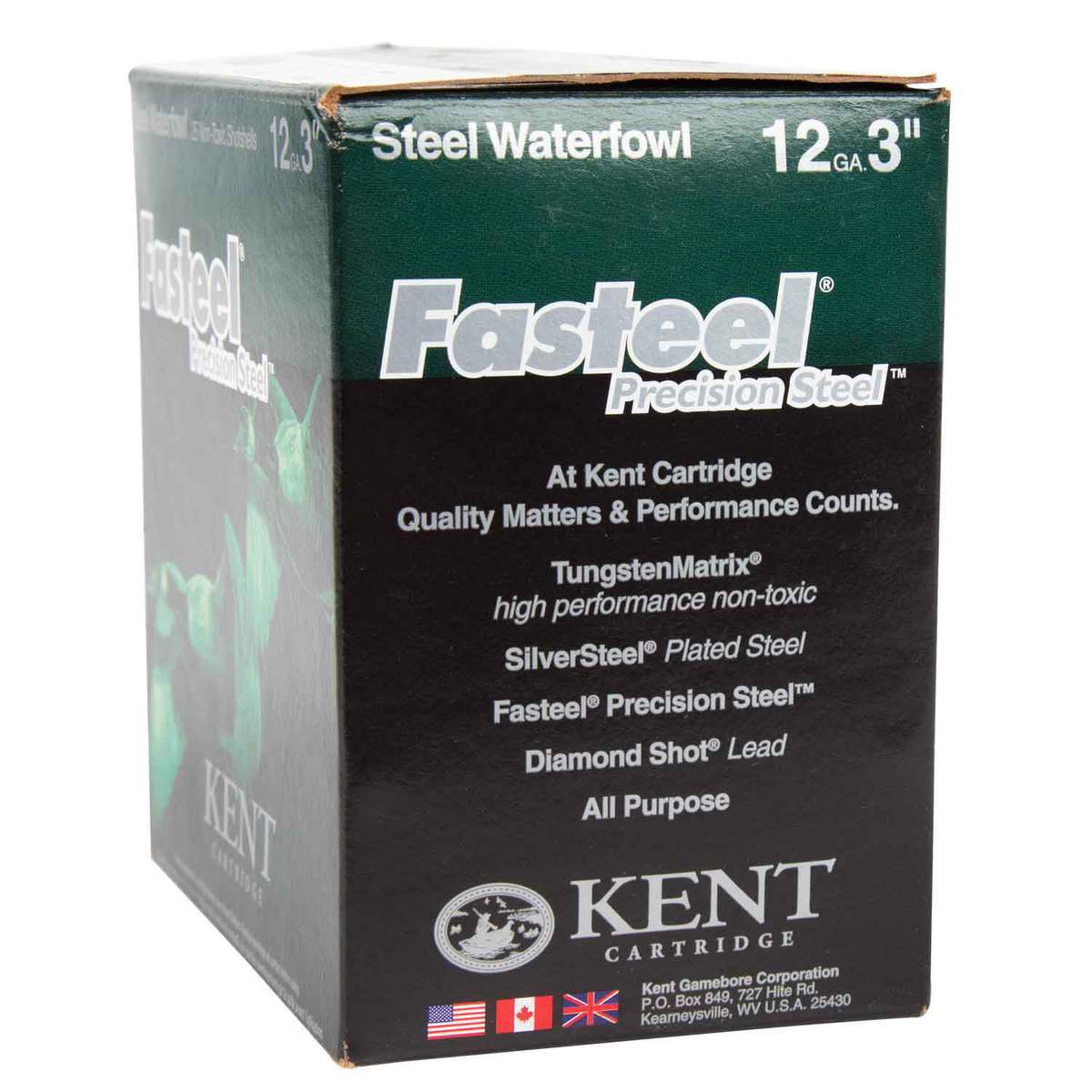 Kent Fasteel 12 Gauge 3in #3 1-1/8oz Waterfowl Shotshells - 25 Rounds Kent Fasteel 12 Gauge 3in #3 1-1/8oz Waterfowl Shotshells - 25 Rounds