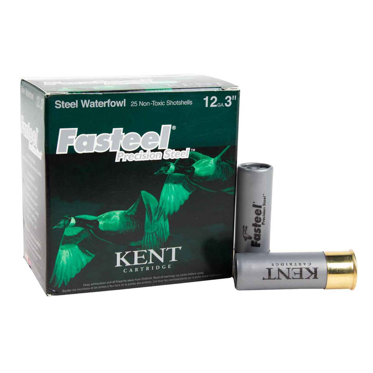 Kent Fasteel 12 Gauge 3in #4 1-1/8oz Waterfowl Shotshells - 25 Rounds Kent Fasteel 12 Gauge 3in #4 1-1/8oz Waterfowl Shotshells - 25 Rounds