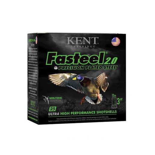Kent Fasteel 2.0 12 Gauge 3in BB 1-1/4oz Waterfowl Shotshells – 25 Rounds – BB