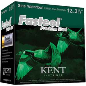 Kent Fasteel Precision Steel 12 Gauge 2-3/4in #4 1-1/4oz Waterfowl Shotshells - 25 Rounds Kent Fasteel Precision Steel 12 Gauge 2-3/4in #4 1-1/4oz Waterfowl Shotshells - 25 Rounds