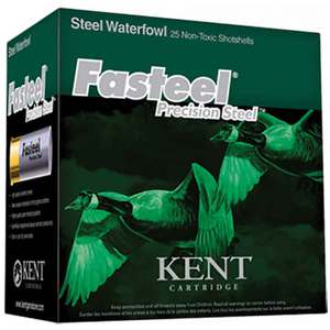 Kent Fasteel Precision Steel 12 Gauge 3-1/2in #1 1-1/4oz Waterfowl Shotshells - 25 Rounds