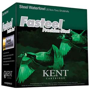 Kent Fasteel Precision Steel 12ga 3in #6 1-1/8oz Waterfowl Shotshells - 25 Rounds