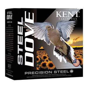 Kent Steel Dove 20 Gauge 2-3/4in #6 7/8oz Shotgun Shells - 25 Rounds Kent Steel Dove 20 Gauge 2-3/4in #6 7/8oz Shotgun Shells - 25 Rounds
