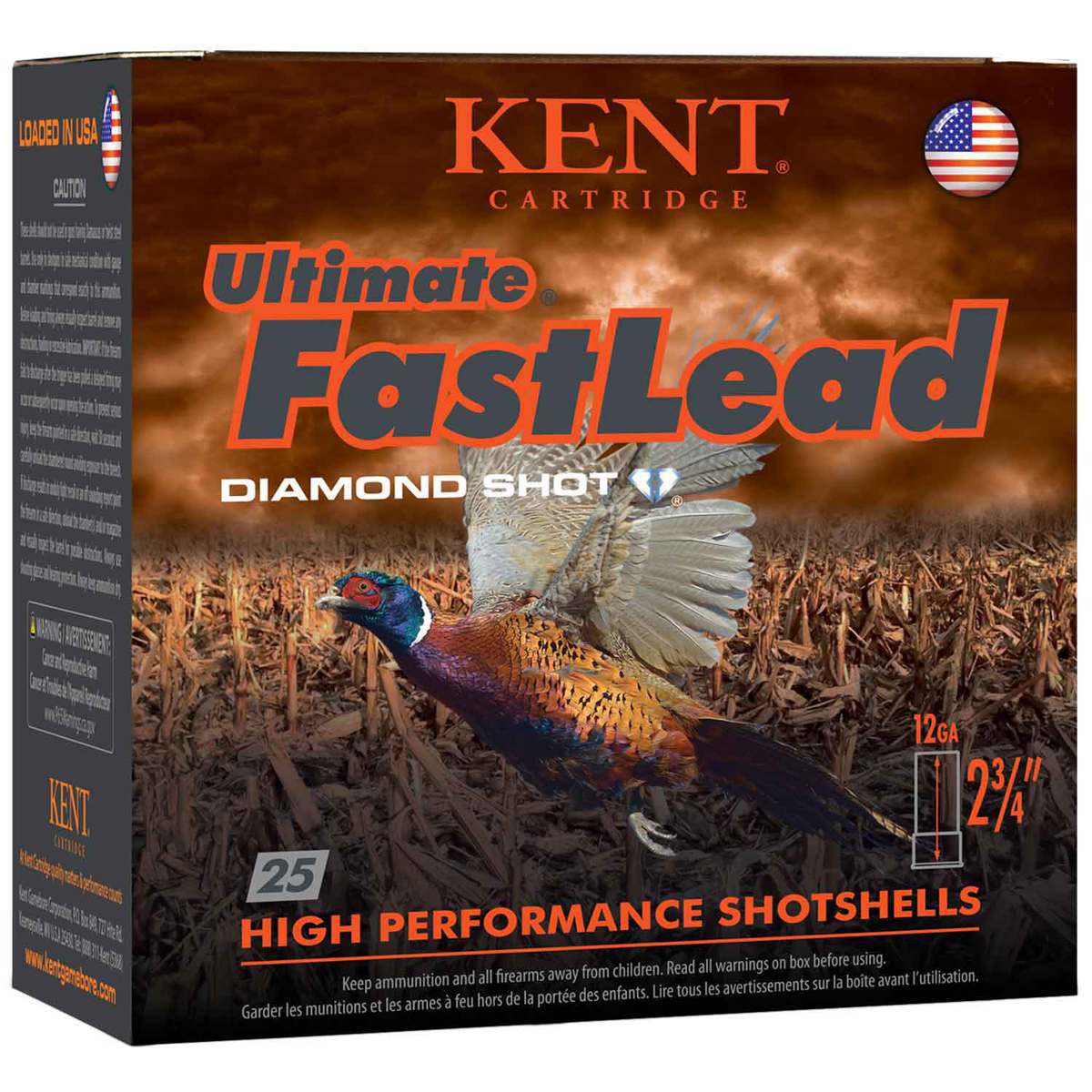 Kent Ultimate FastLead 20ga 2-3/4in #5 1oz High Performance Shotshells - 25 Rounds Kent Ultimate FastLead 20ga 2-3/4in #5 1oz High Performance Shotshells - 25 Rounds