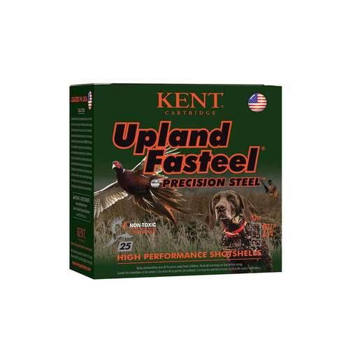 Kent Upland Fasteel Precision Steel 12 Gauge 2-3/4in #5 1-1/8oz Upland Shotshells Ammo - 25 Rounds Ammo - #5 25 Rounds - #5 Ammo