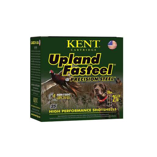 Kent Upland Fasteel Precision Steel 20 Gauge 2-3/4in #5 7/8oz Upland Shotshells Ammo - 25 Rounds Ammo - #5 25 Rounds - #5 Ammo