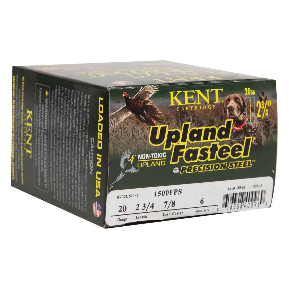 Kent Upland Fasteel Precision Steel 20 Gauge 2-3/4in #6 7/8oz Upland ...