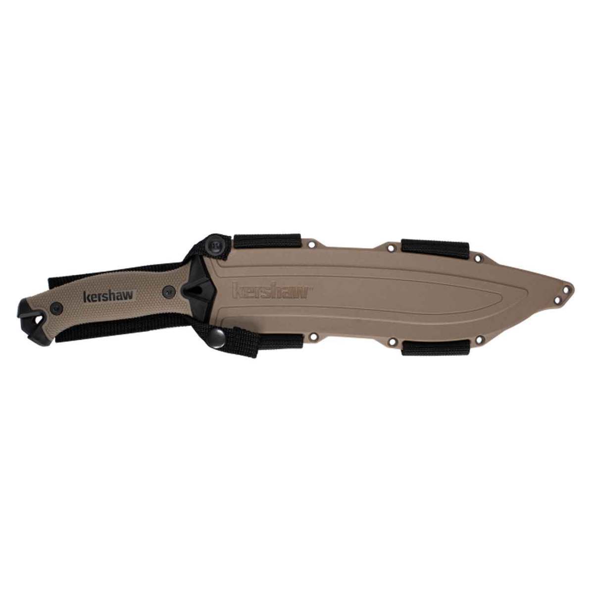 Kershaw Camp10 10 inch Machete Knife - Tan - Tan Kershaw Camp10 10 inch Machete Knife - Tan - Tan