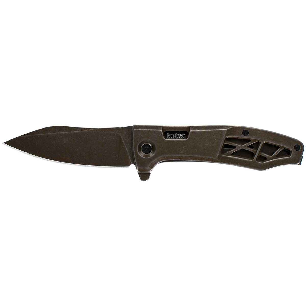 Kershaw Boilermaker 3.3 inch Folding Knife - Brown Kershaw Boilermaker 3.3 inch Folding Knife - Brown