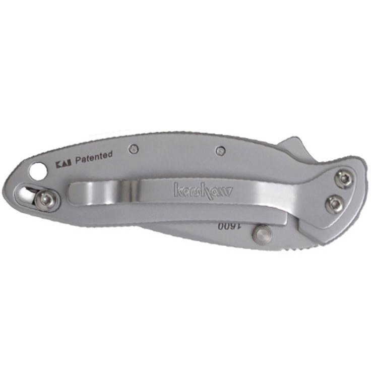 Kershaw Chive 1.9 inch Folding Knife - Silver - Silver Kershaw Chive 1.9 inch Folding Knife - Silver - Silver