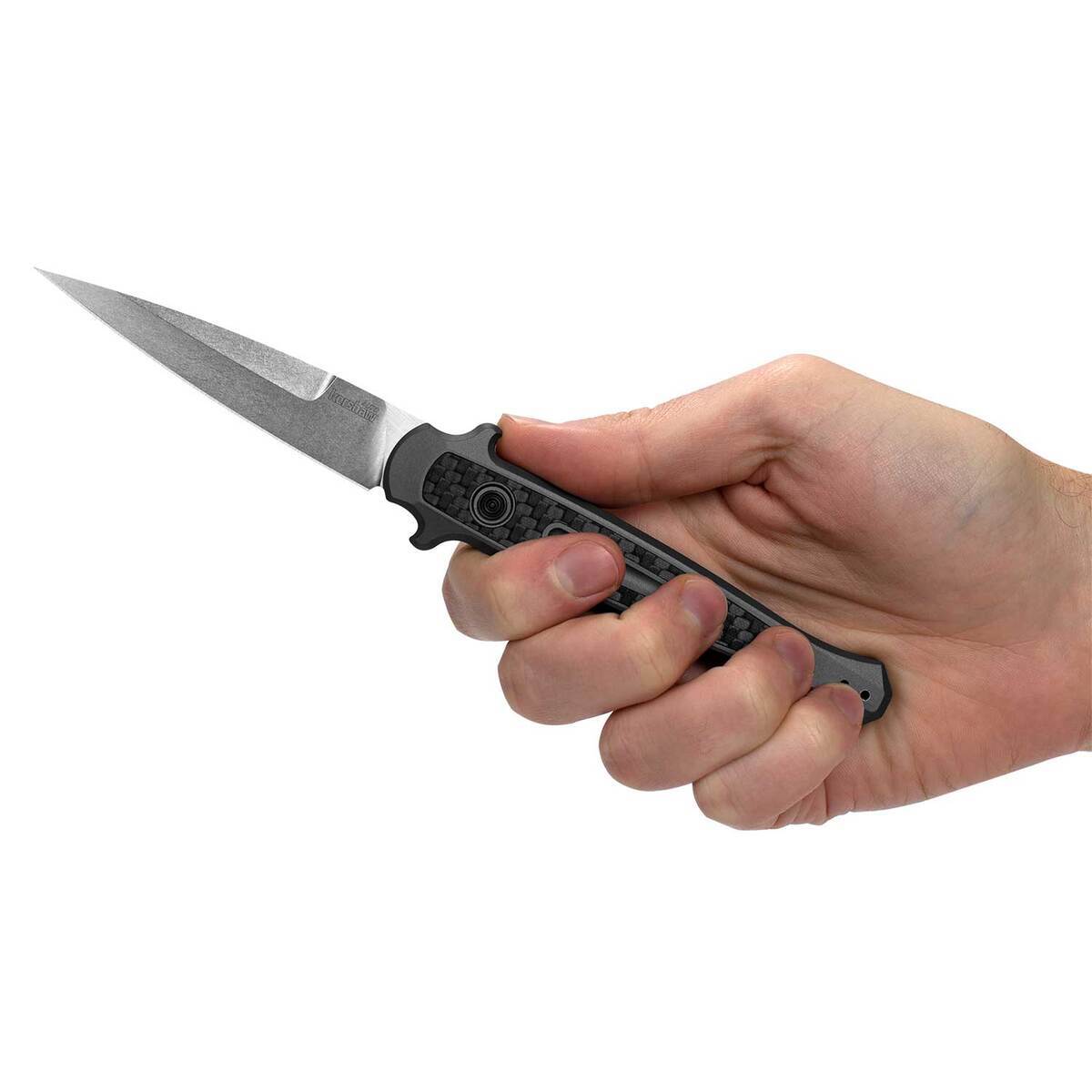 Kershaw Launch 8 3.5 inch Automatic Knife - Black - Black Kershaw Launch 8 3.5 inch Automatic Knife - Black - Black