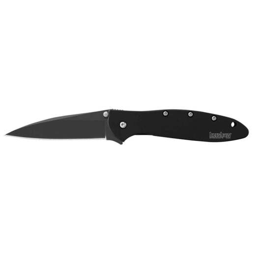 Kershaw Leek 3 inch Folding Knife – Black – Black