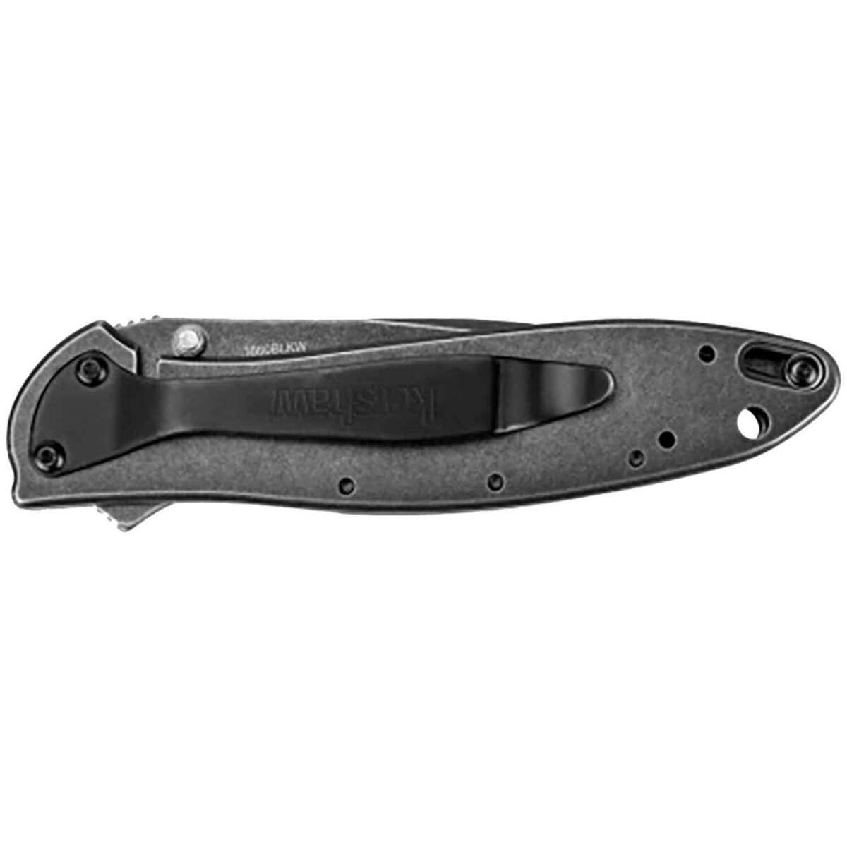 Kershaw Leek Blackwash 3 inch Folding Knife - Black Kershaw Leek Blackwash 3 inch Folding Knife - Black