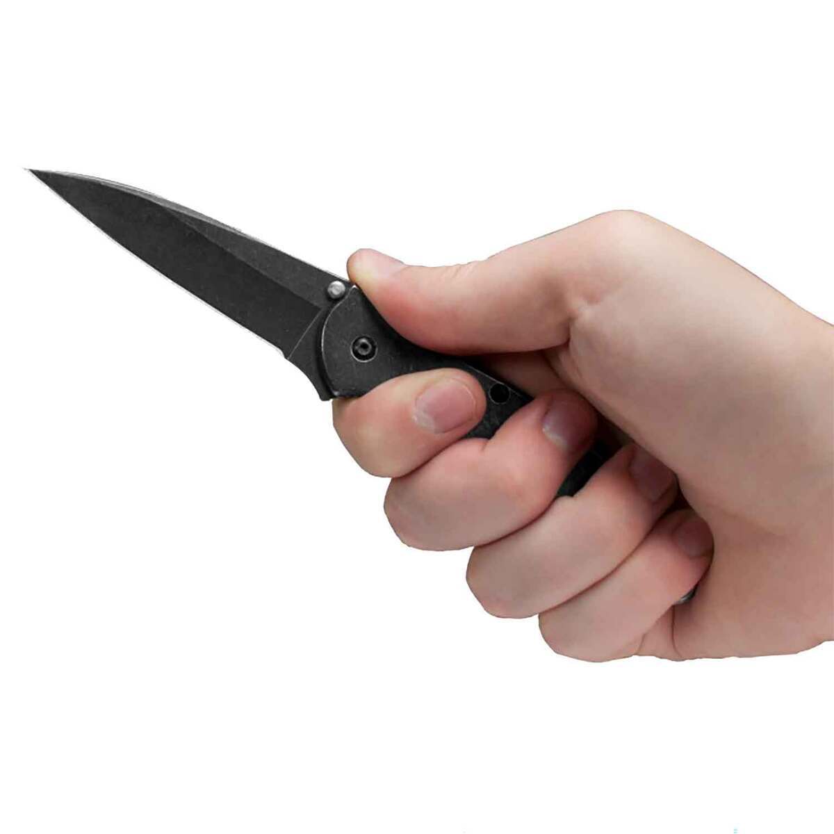Kershaw Leek Blackwash 3 inch Folding Knife - Black Kershaw Leek Blackwash 3 inch Folding Knife - Black