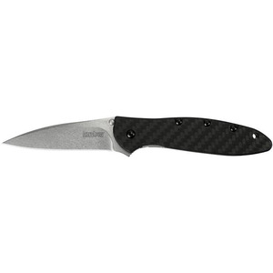Kershaw Leek Carbon Fiber 3 inch Assisted Knife - Black