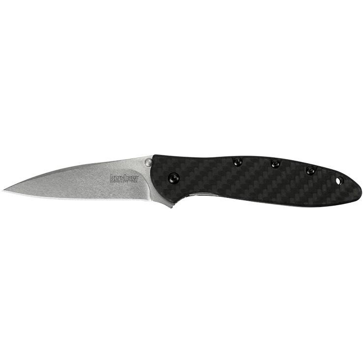 Kershaw Leek Carbon Fiber 3 inch Assisted Knife - Black Kershaw Leek Carbon Fiber 3 inch Assisted Knife - Black