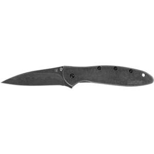 Kershaw Leek - Composite Blackwash Blade 3 inch Folding Knife - Black
