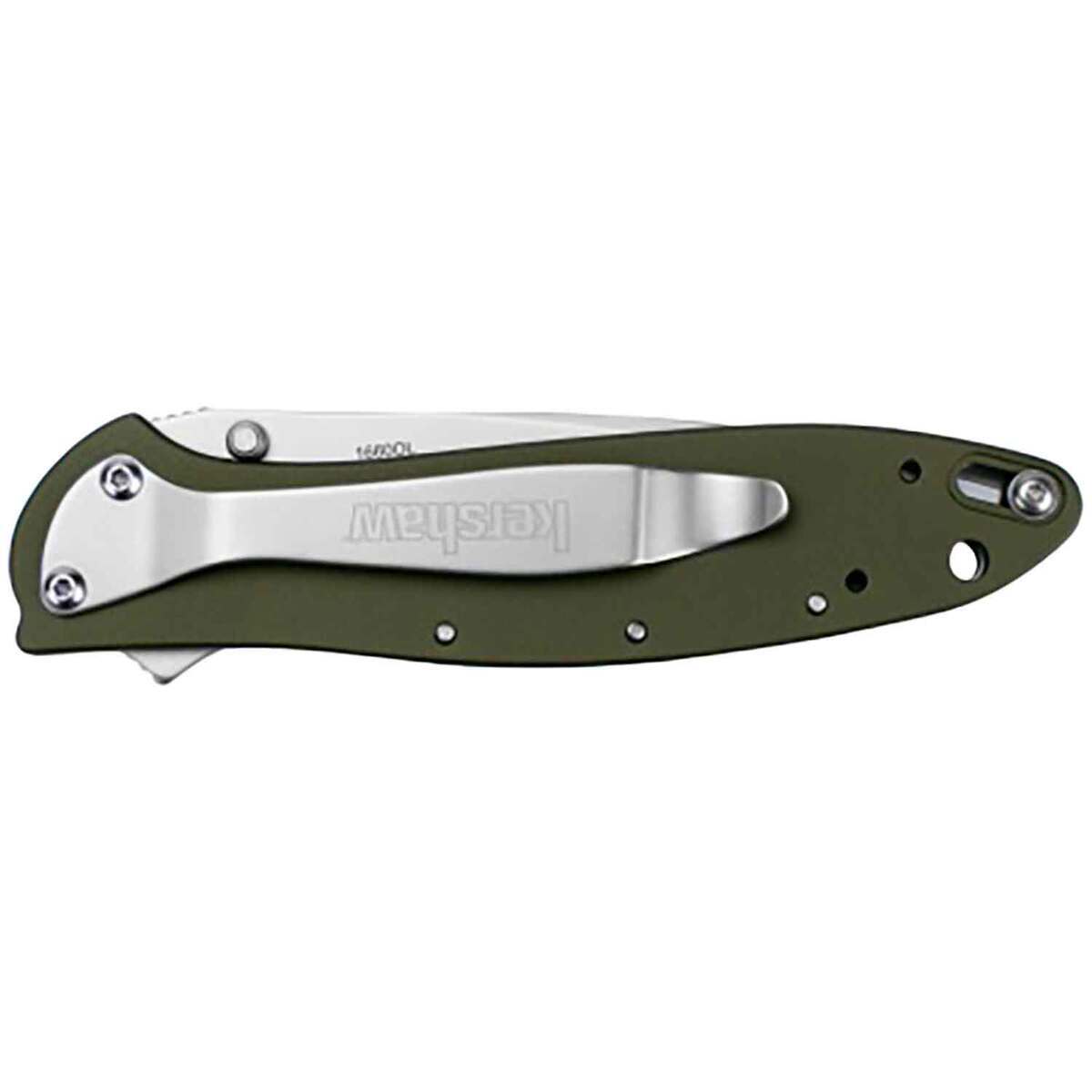 Kershaw Leek 3 inch Folding Knife - Olive Kershaw Leek 3 inch Folding Knife - Olive