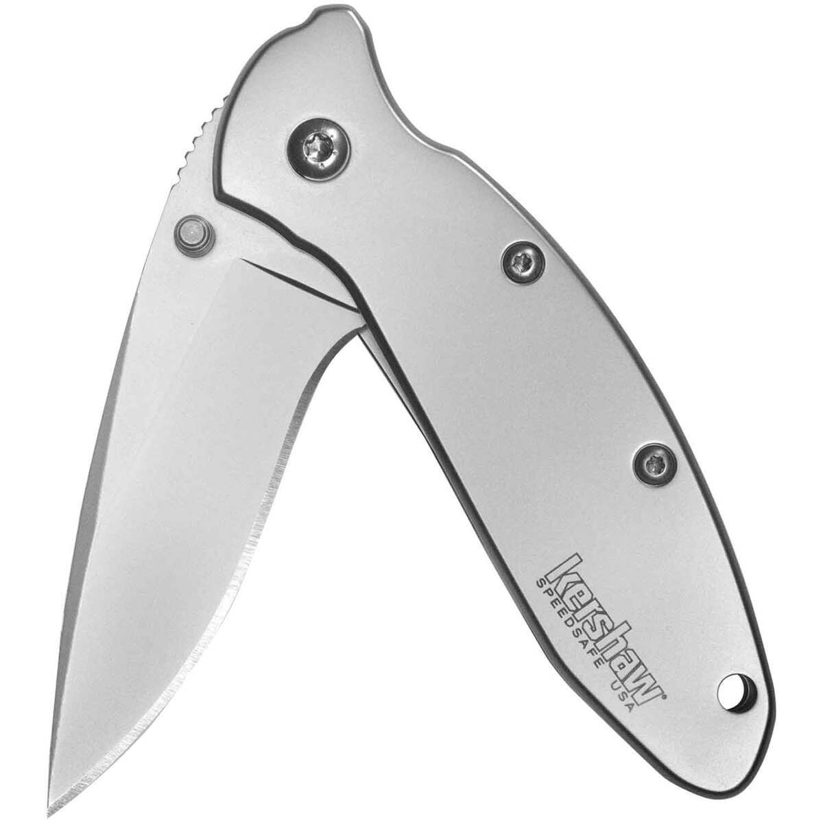 Kershaw Scallion 2.4 inch Folding Knife - Silver Kershaw Scallion 2.4 inch Folding Knife - Silver