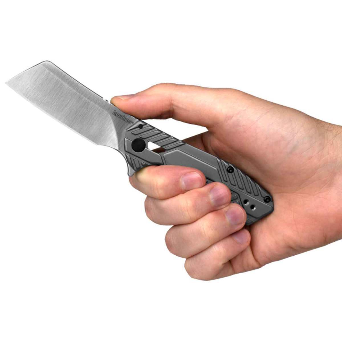 Kershaw Static 2.9 inch Folding Knife - Grey - Grey Kershaw Static 2.9 inch Folding Knife - Grey - Grey
