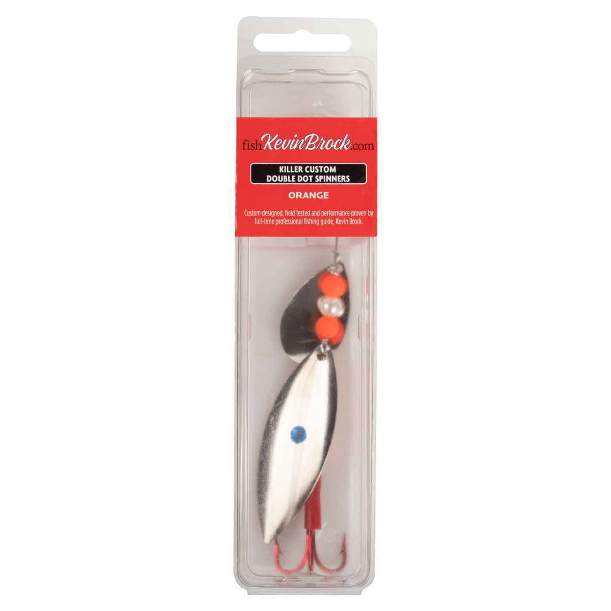 Kevin Brock Killer Custom Double Dot Inline Spinner - Orange ...