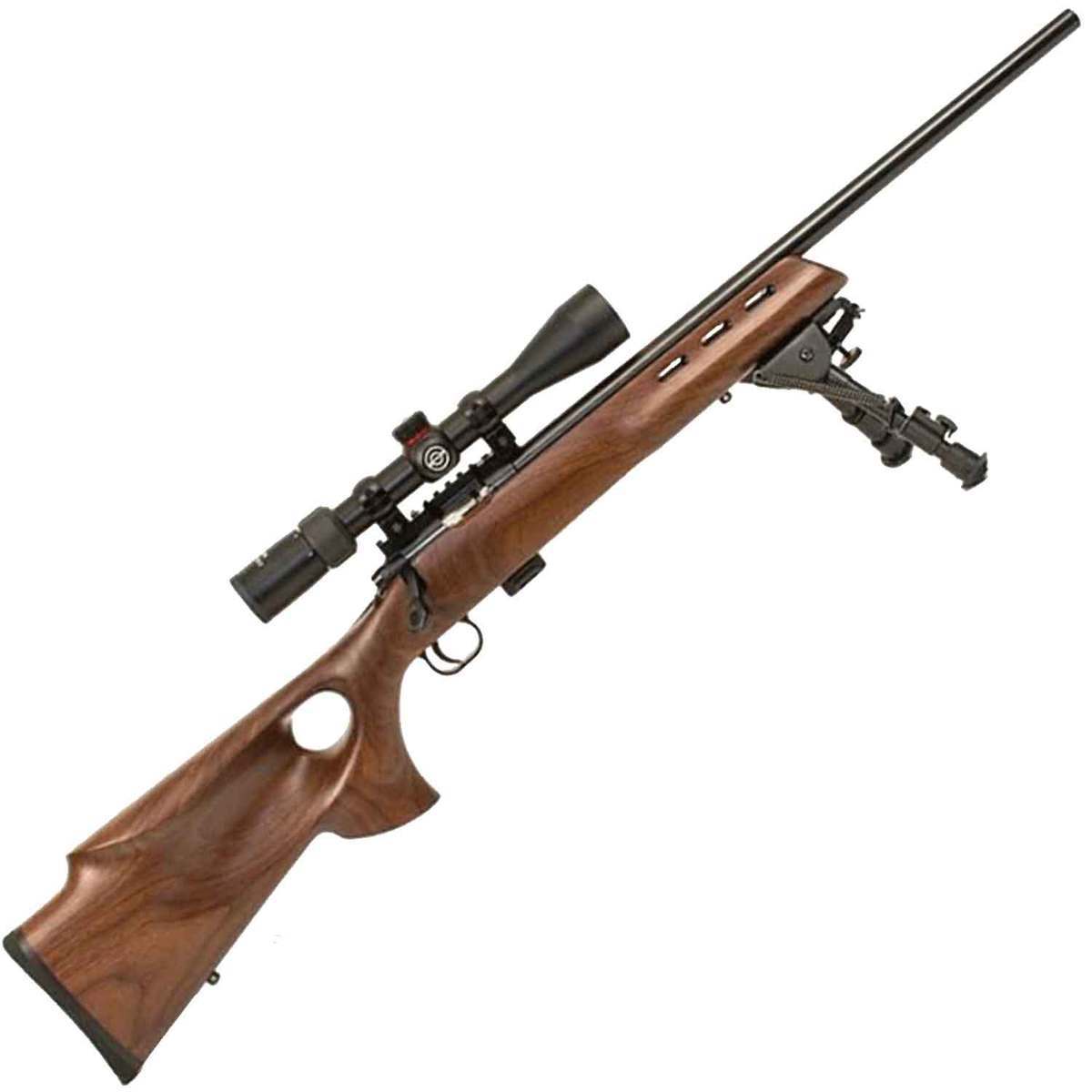 Crickett 722 Varmint Blued Bolt Action Rifle - 22 Long Rifle - 20in - Brown Crickett 722 Varmint Blued Bolt Action Rifle - 22 Long Rifle - 20in - Brown