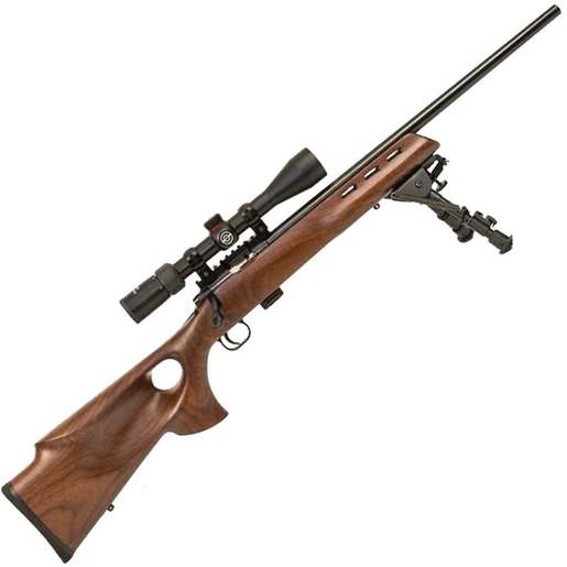 Crickett 722 Varmint 22 Long Rifle Blued Bolt Action Rifle – 20in – Brown