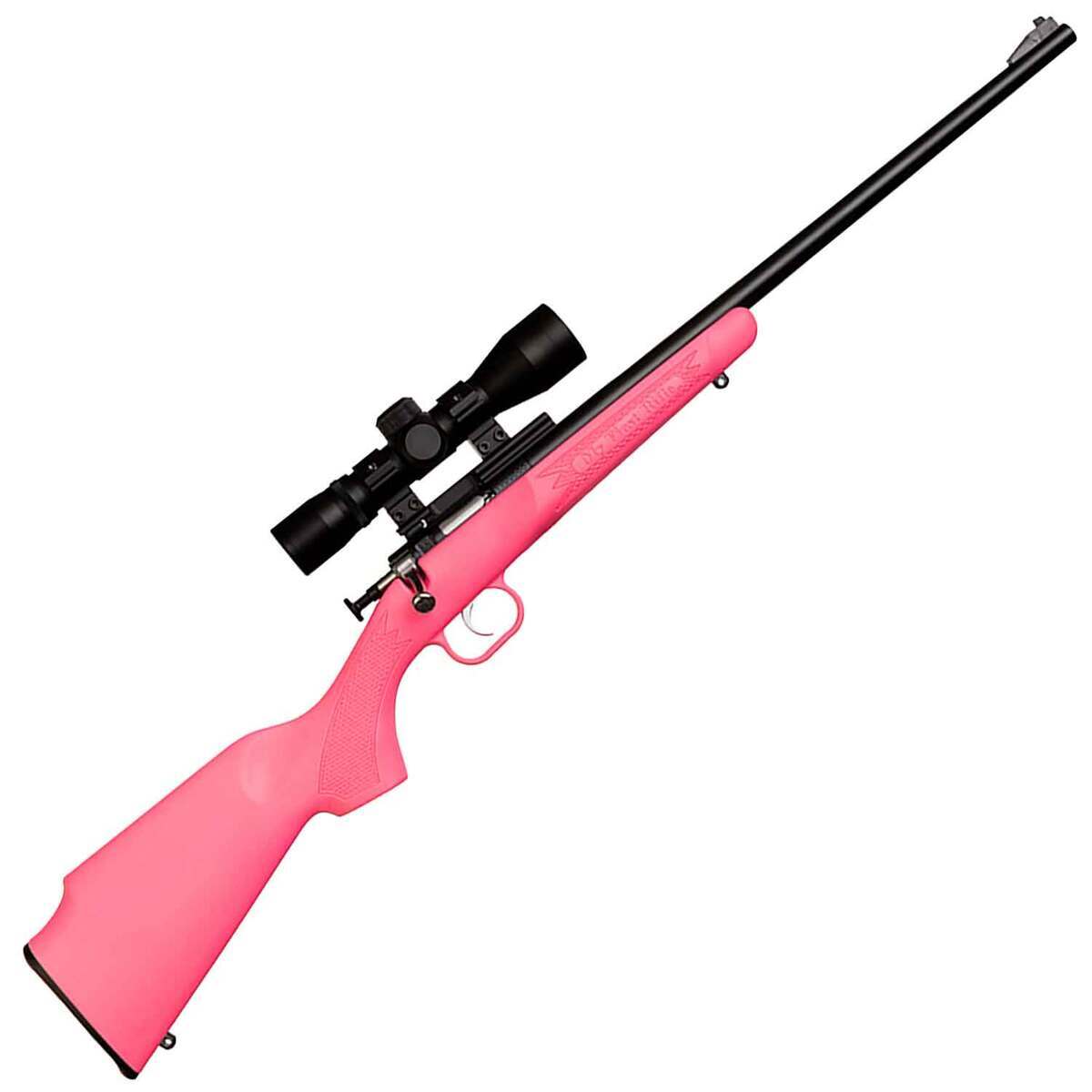 Keystone Sporting Arms Crickett Compact Blued/Pink Bolt Action Rifle ...