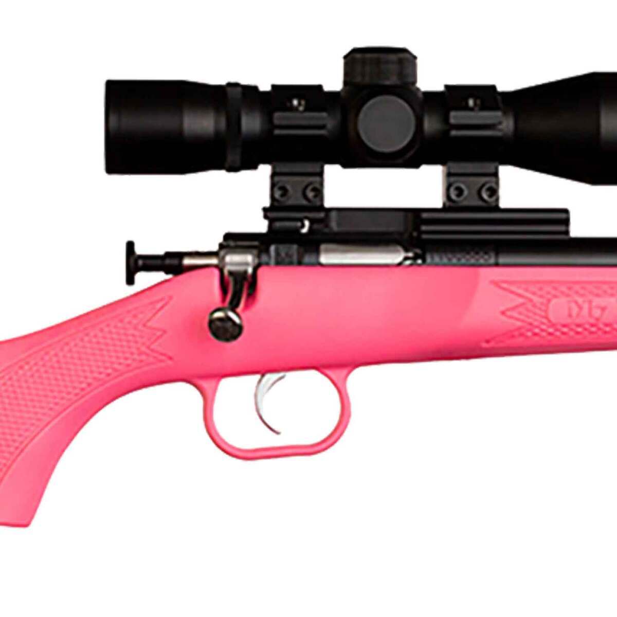 Pink Platic Rifle Keystone Sporting Arms Crickett Compact 22 Long Rifle Blued/Pink Bolt ...
