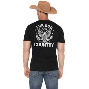 Kick Brass Men's For God and Country Short Sleeve Casual Shirt