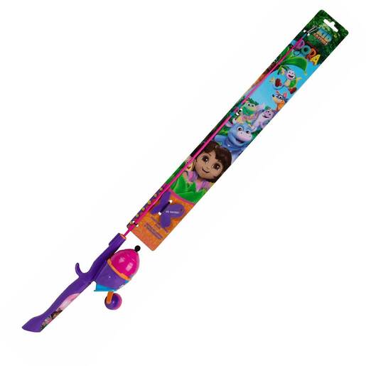 Kid Casters Dora Youth Fishing Spincast Rod and Reel Kit - 29.5in, Light Power, 1pc