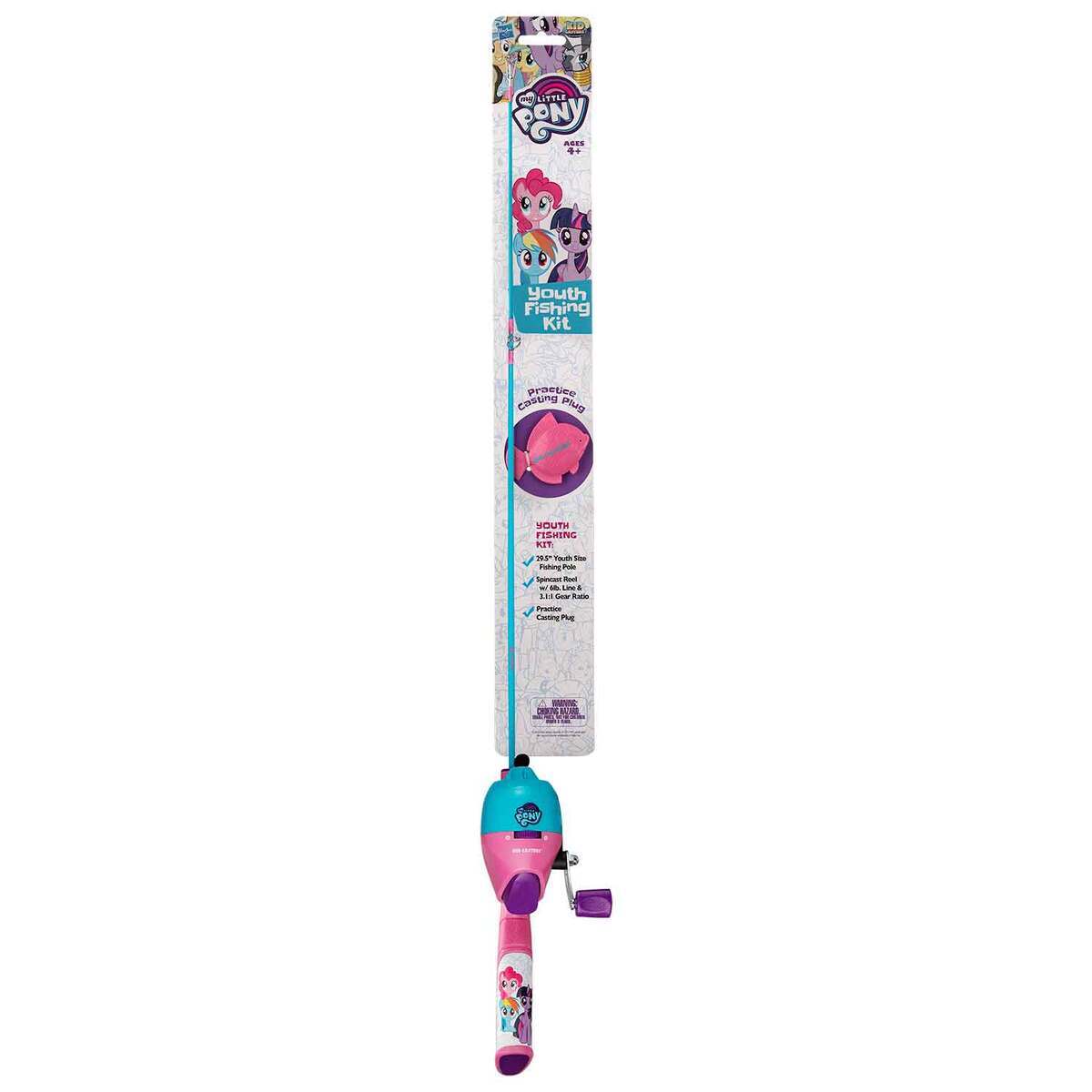 Kid Casters My Little Pony Youth Spincast Rod and Reel Combo - 29 1/2in, Light Action, 2pc Kid Casters My Little Pony Youth Spincast Rod and Reel Combo - 29 1/2in, Light Action, 2pc
