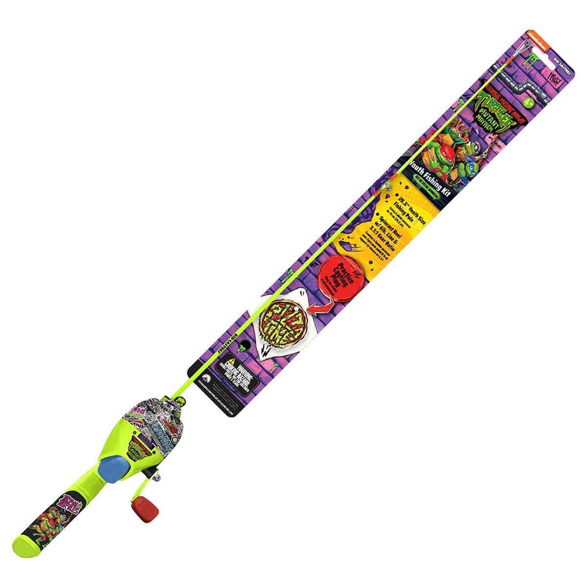 Kid Casters Teenage Mutant Ninja Turtle Rod and Reel Combo - 29.5in ...