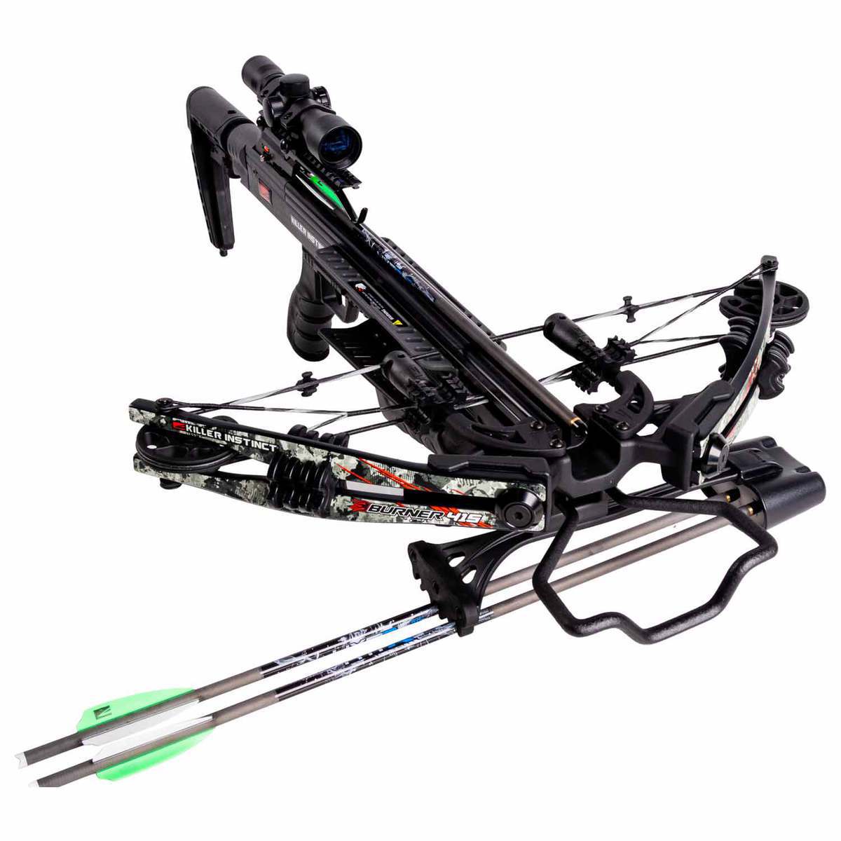 Killer Instinct Burner 415 220lbs Gray Crossbow Pro Package Sportsman's Warehouse