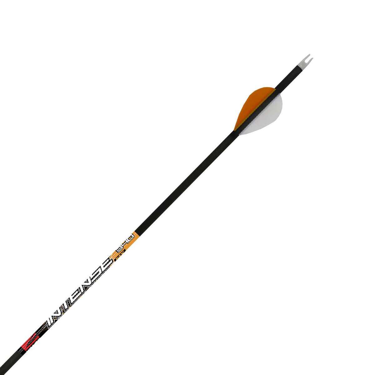 Killer Instinct Intense MX 340 spine Carbon Arrows - 6 Pack - Black/Orange Killer Instinct Intense MX 340 spine Carbon Arrows - 6 Pack - Black/Orange