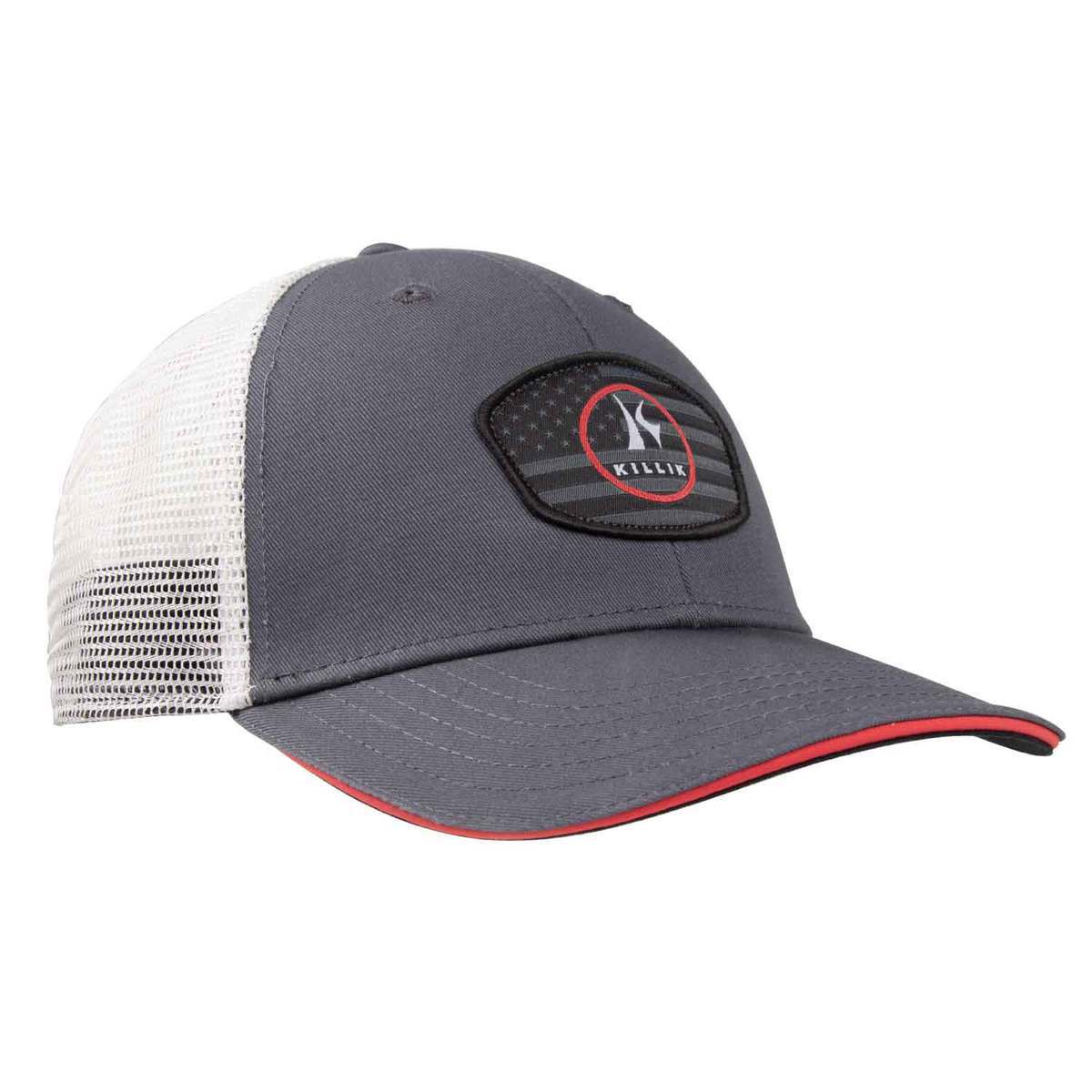 Killik Men's Black Flag Circle K Hat - Gray - Gray One Size Fits Most Killik Men's Black Flag Circle K Hat - Gray - Gray One Size Fits Most
