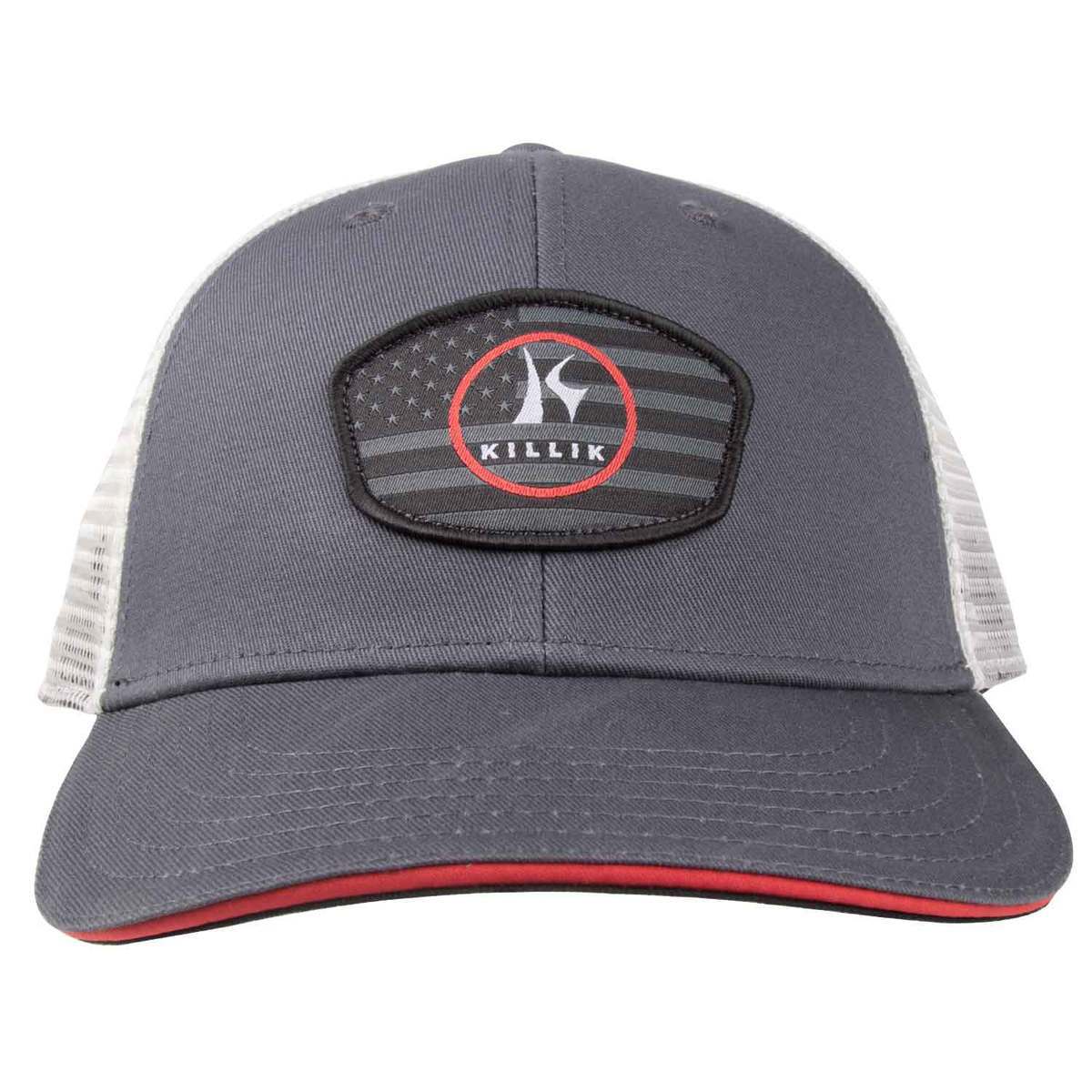 Killik Men's Black Flag Circle K Hat - Gray - Gray One Size Fits Most Killik Men's Black Flag Circle K Hat - Gray - Gray One Size Fits Most