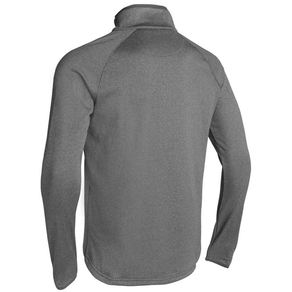 Killik Men's Performance Fleece 1/4 Zip Long Sleeve Shirt - Charcoal - XXL - Charcoal XXL 1 4 zip long sleeve shirt