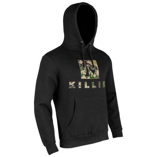 Killik Men's Summit Camo Casual Hoodie - Black M