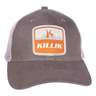 Killik Unisex Orange Patch Hat - Gray - One Size Fits Most - Gray One Size Fits Most