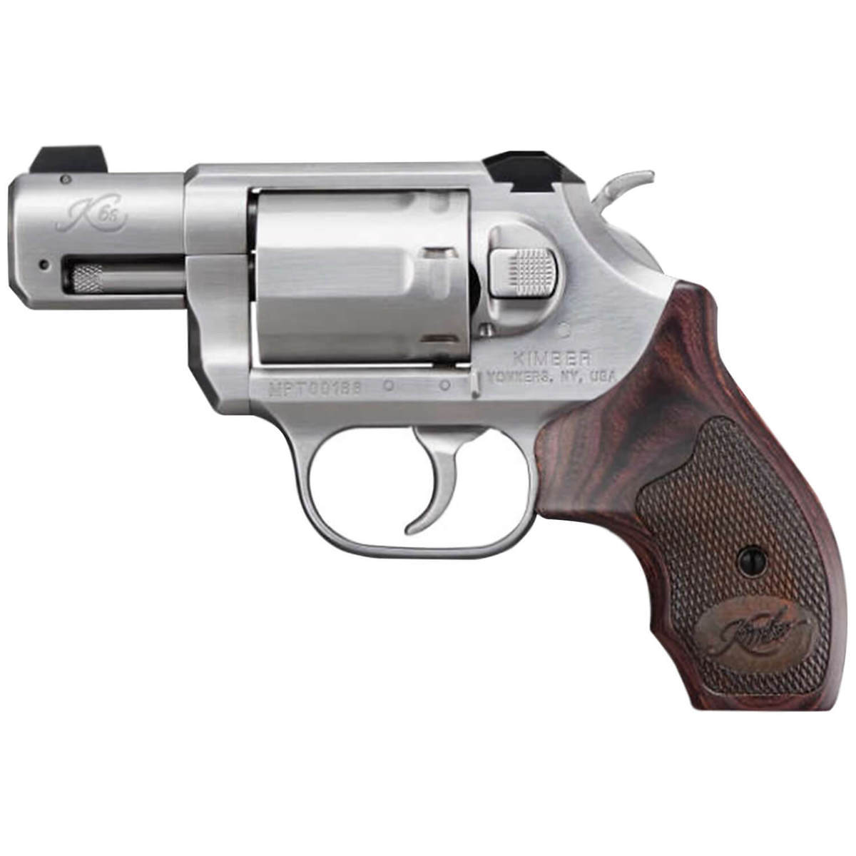 Kimber K6S Double/Single Action 357 Magnum 2in Stainless/Walnut Revolver - 6 Rounds Kimber K6S Double/Single Action 357 Magnum 2in Stainless/Walnut Revolver - 6 Rounds